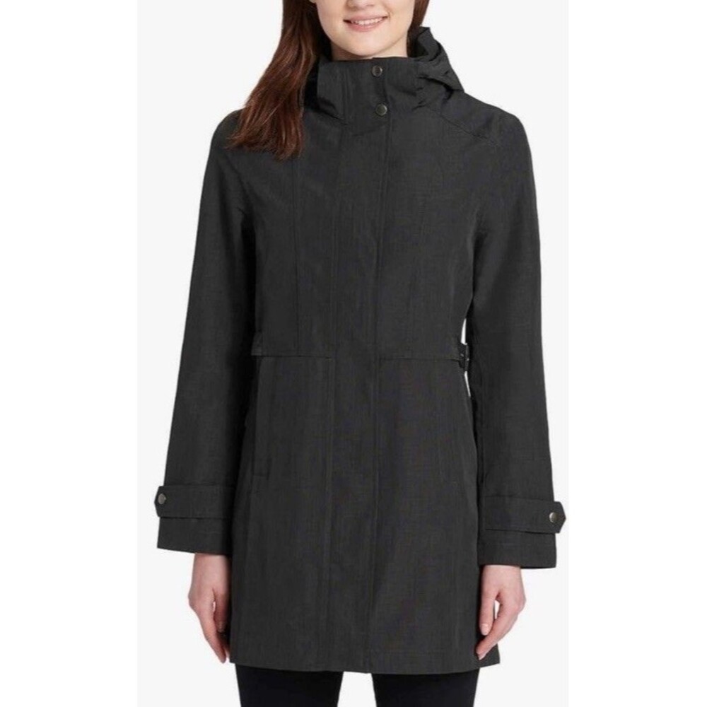 Kirkland Signature WOMEN'S TRENCH COAT (CHARCOAL MEDIUM) NWT